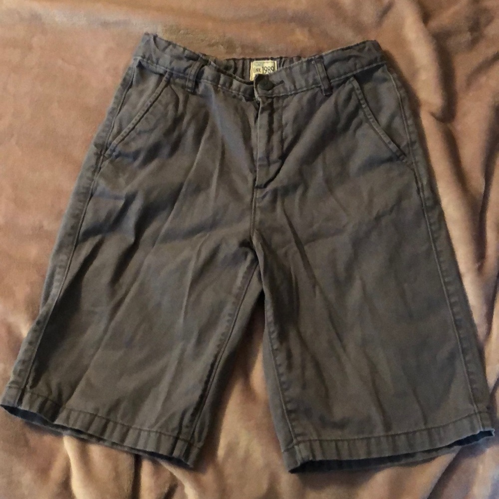 Boys size 14 slim gray shorts